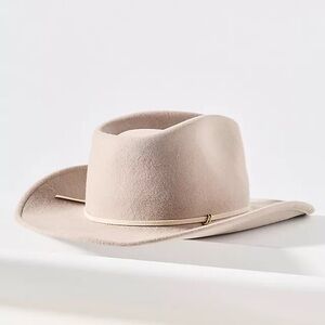 Van Palma Ben Wool Rancher Hat Western Chic Cream Minimalist Boho Neutral